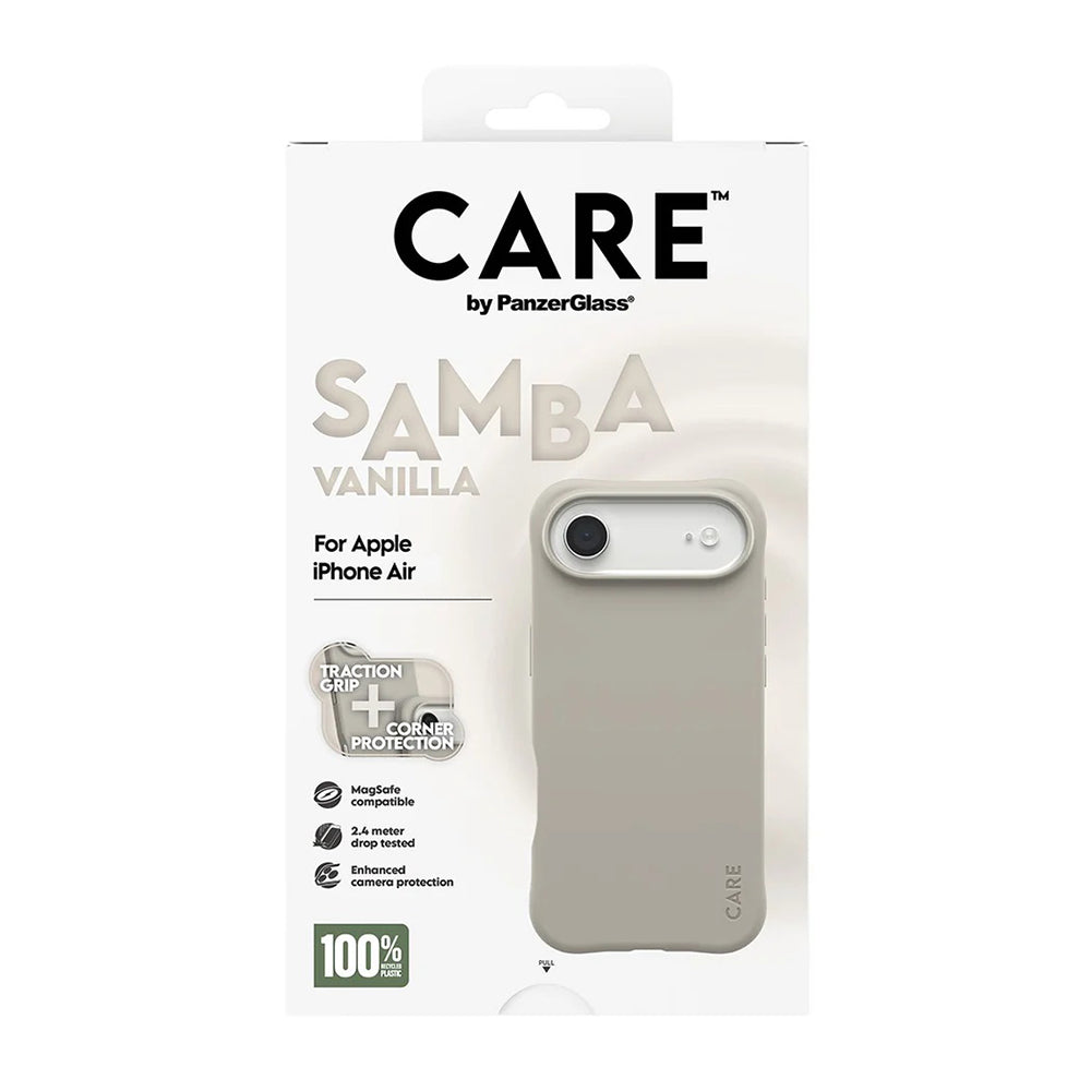 Coque MagSafe pour Apple iPhone 17 Air, PanzerGlass, Care Fashionable, Beige