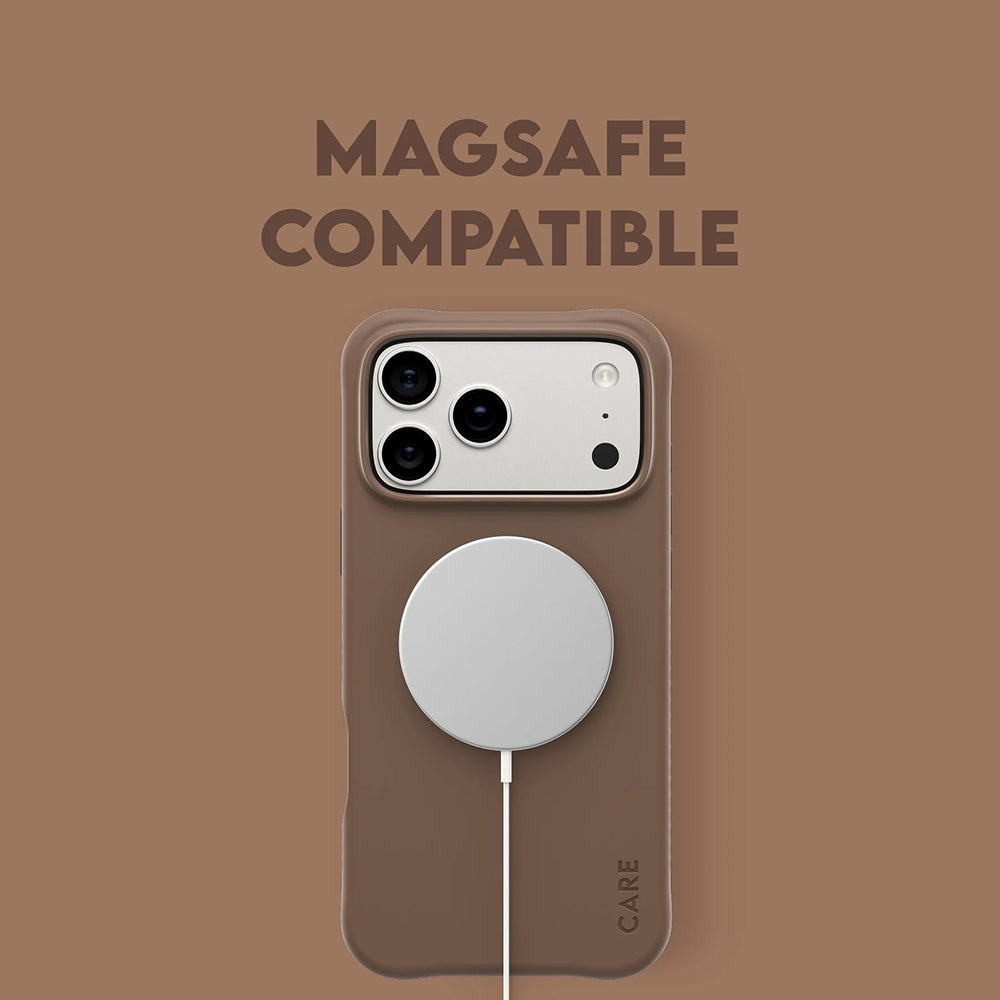 Coque MagSafe pour Apple iPhone 17 Air, PanzerGlass, Care Fashionable, Marron