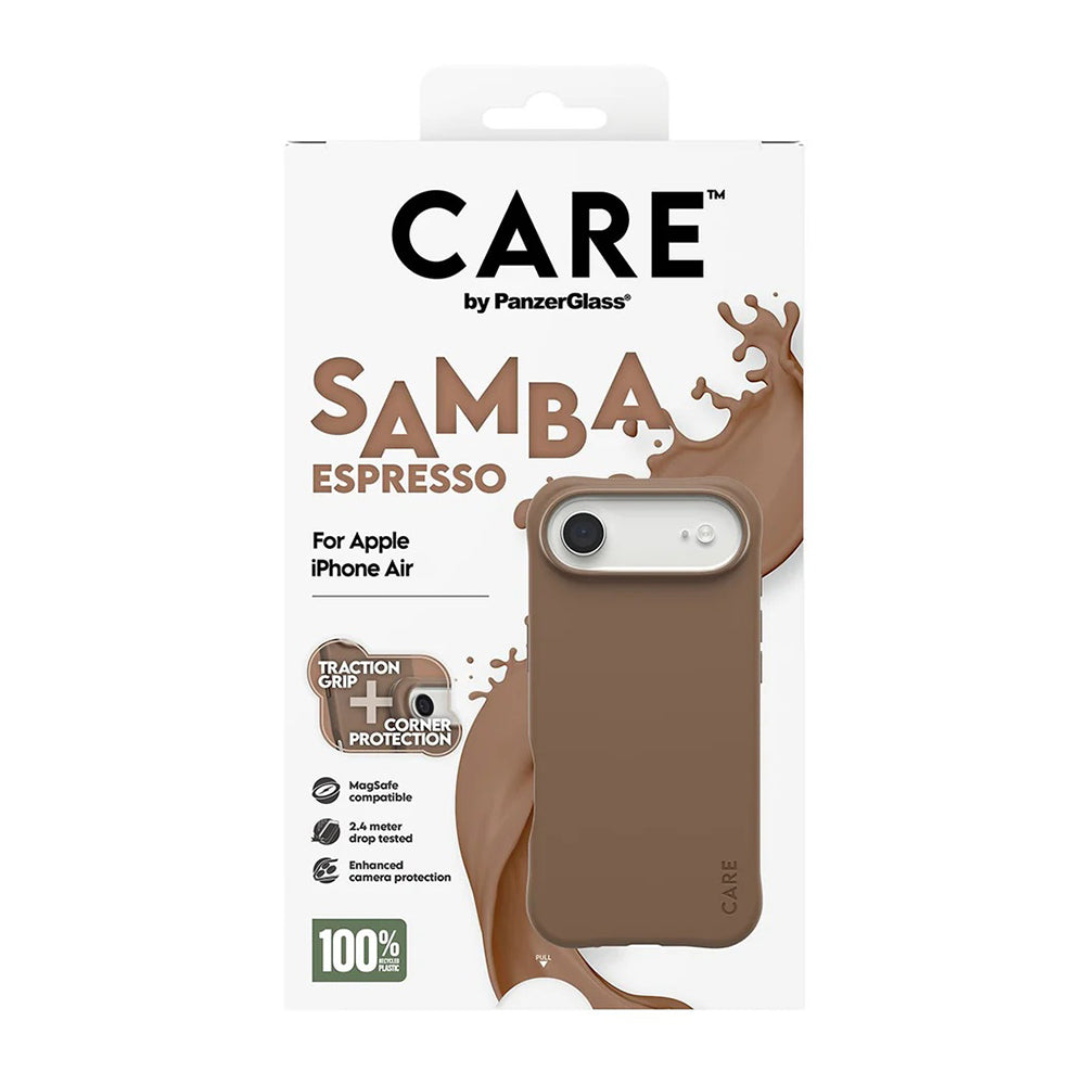 Coque MagSafe pour Apple iPhone 17 Air, PanzerGlass, Care Fashionable, Marron
