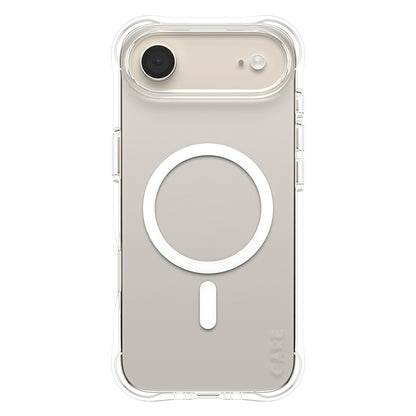 Coque MagSafe pour Apple iPhone 17 Air, PanzerGlass, Soignée Fashionable, Transparente Blanche
