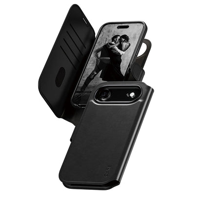 Étui MagSafe pour Apple iPhone 17 Air, PanzerGlass, Fonction Care Tango Two-in-One, Noir