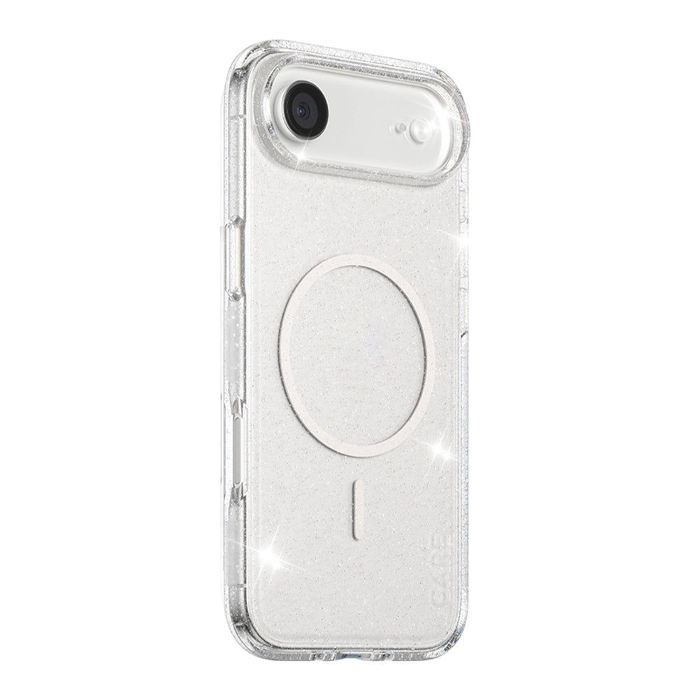 Coque MagSafe pour Apple iPhone 17 Air, PanzerGlass, Care Urban Explorer Star Lit, Transparente Blanche
