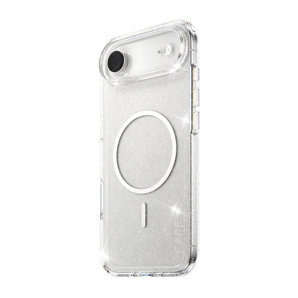 Coque MagSafe pour Apple iPhone 17 Air, PanzerGlass, Care Urban Explorer Star Lit, Transparente Blanche
