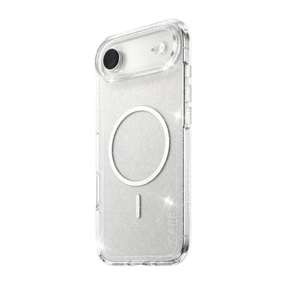 Coque MagSafe pour Apple iPhone 17 Air, PanzerGlass, Care Urban Explorer Star Lit, Transparente Blanche