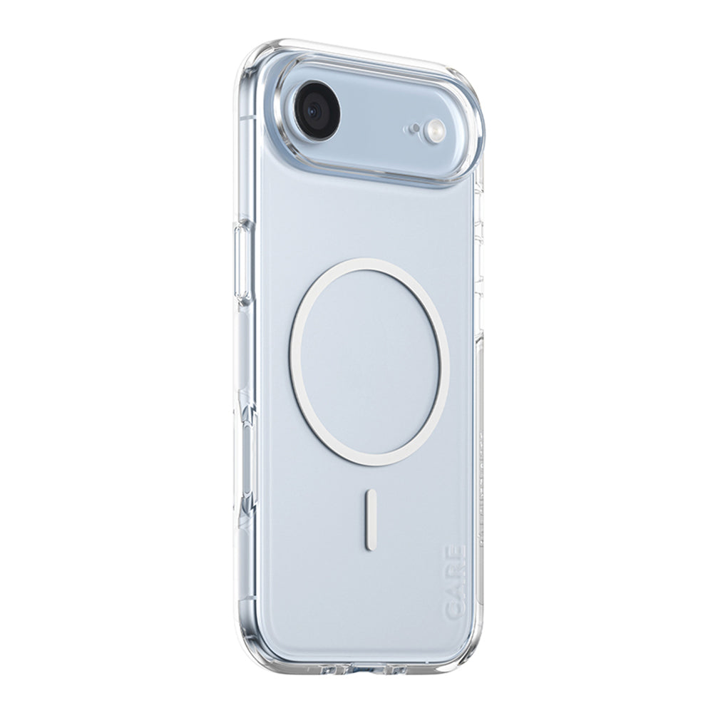 Coque MagSafe pour Apple iPhone 17 Air, PanzerGlass, Care Urban Explorer, Transparente Blanche