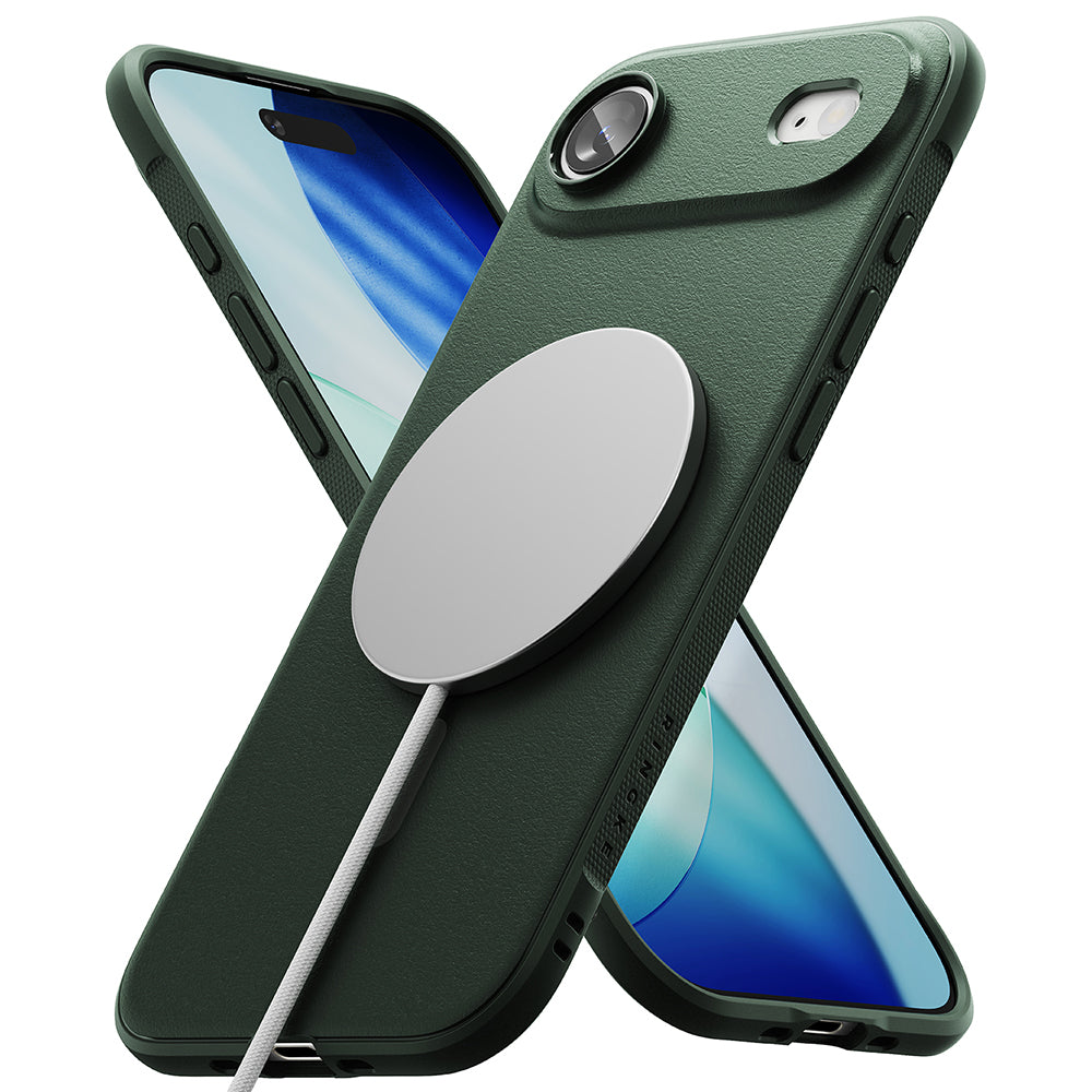 Étui MagSafe pour Apple iPhone 17 Air, Ringke, Onyx, Vert Foncé