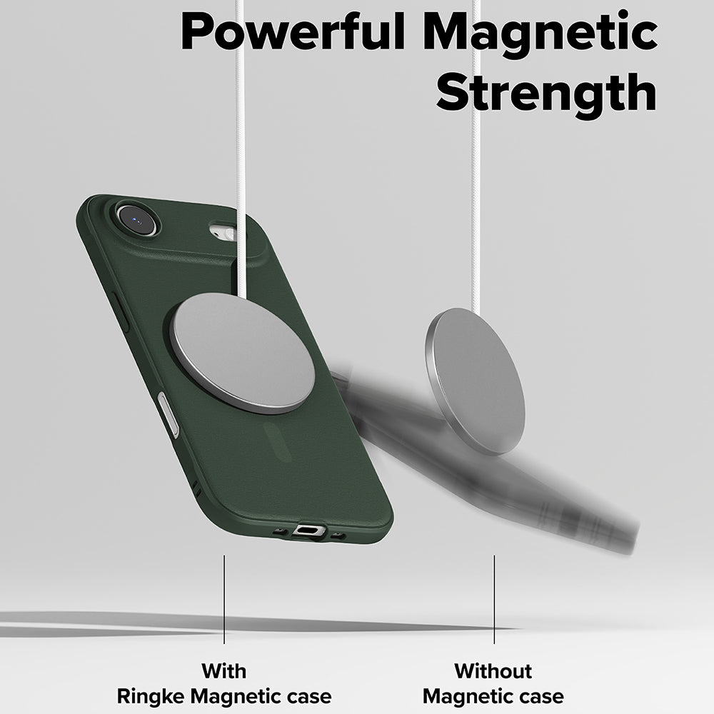 Étui MagSafe pour Apple iPhone 17 Air, Ringke, Onyx, Vert Foncé