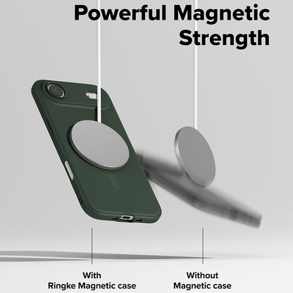 Étui MagSafe pour Apple iPhone 17 Air, Ringke, Onyx, Vert Foncé
