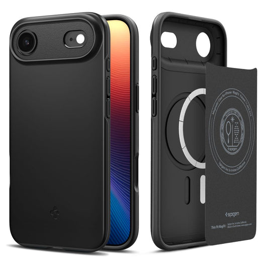 Coque MagSafe pour Apple iPhone 17 Air, Spigen, Thin Fit, Noire