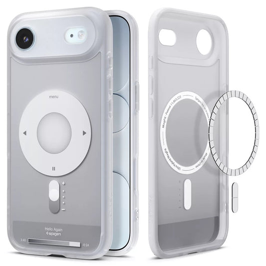 Coque MagSafe pour Apple iPhone 17 Air, Spigen, Ultra Hybrid Classic, Argentée