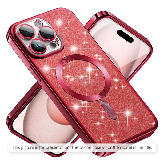 Étui MagSafe pour Apple iPhone 17 Air, Techsuit, Luxury Glitter, Rose