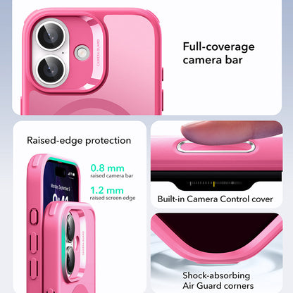 Coque MagSafe pour Apple iPhone 17, ESR, Classic Hybrid, Rose Satiné