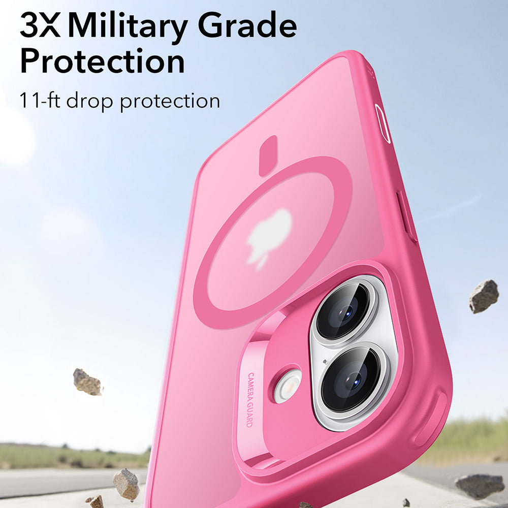 Coque MagSafe pour Apple iPhone 17, ESR, Classic Hybrid, Rose Satiné