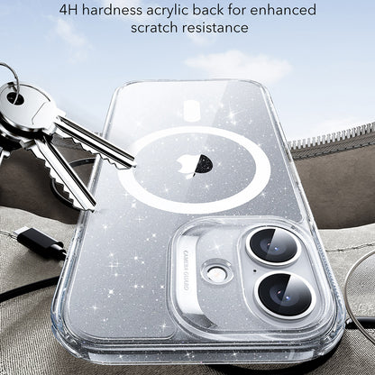 Coque MagSafe pour Apple iPhone 17, ESR, Classic Hybrid Shimmer, Transparente