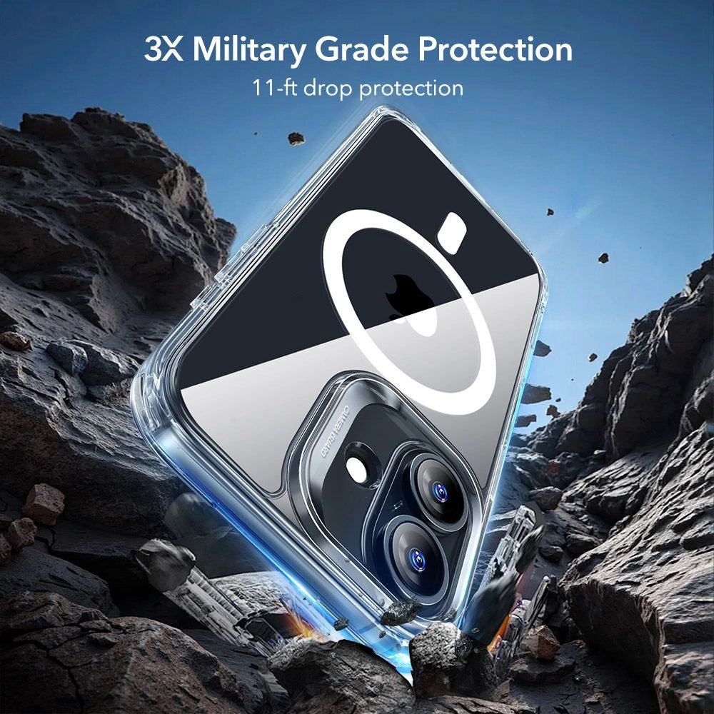 Coque MagSafe pour Apple iPhone 17, ESR, Classic Hybrid avec Protecteur d'Écran, Transparente