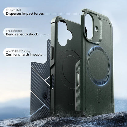 Coque MagSafe pour Apple iPhone 17, ESR, Cyber, Vert