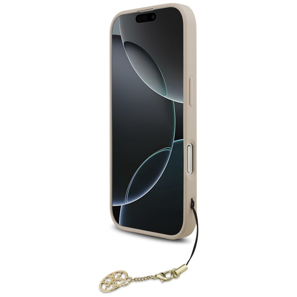 Housse MagSafe pour Apple iPhone 17, Guess, 4G Charm Cradle, Rose