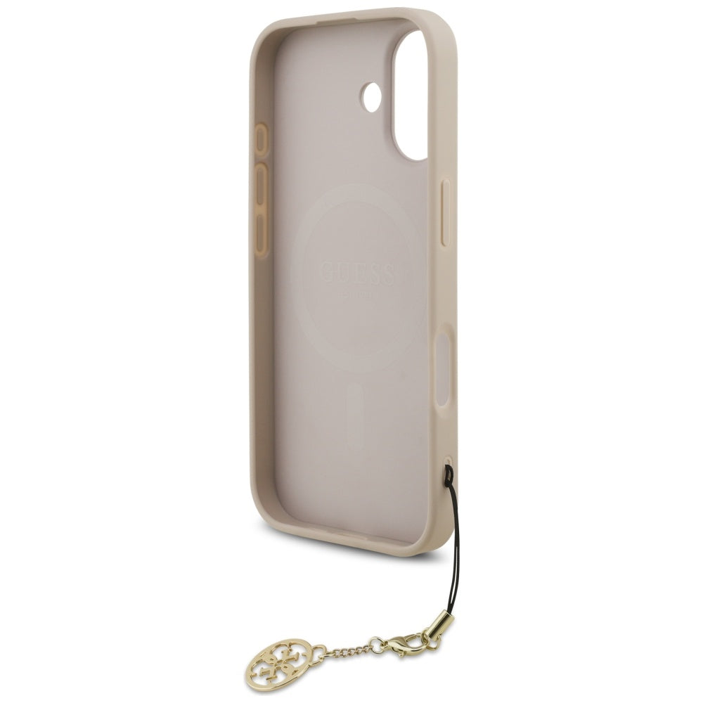 Housse MagSafe pour Apple iPhone 17, Guess, 4G Charm Cradle, Rose