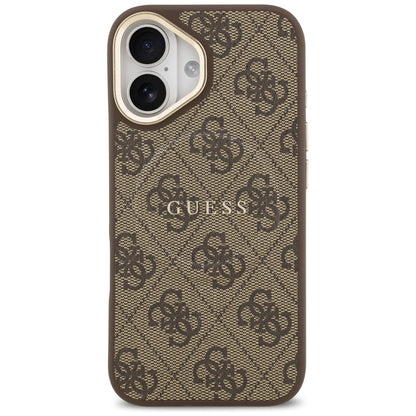 Housse MagSafe pour Apple iPhone 17, Guess, 4G Classic, Marron