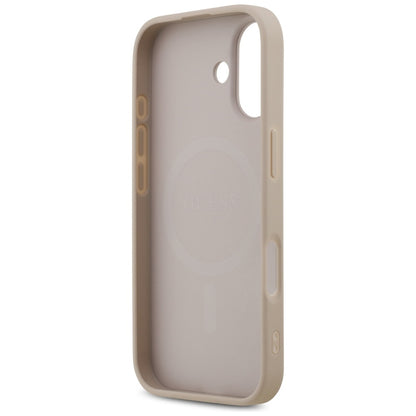 Coque MagSafe pour Apple iPhone 17, Guess, 4G Printed Stripes, Rose.