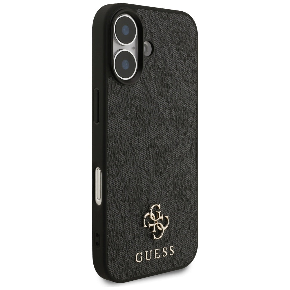 Étui MagSafe pour Apple iPhone 17, Guess, 4G Petit et Logo Classique, Noir
