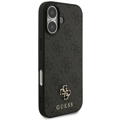Étui MagSafe pour Apple iPhone 17, Guess, 4G Petit et Logo Classique, Noir