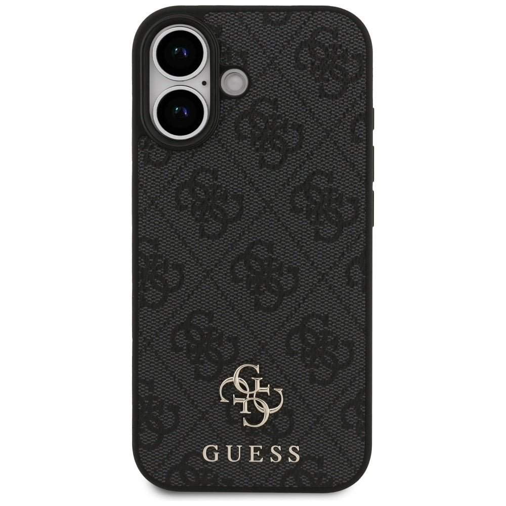 Étui MagSafe pour Apple iPhone 17, Guess, 4G Petit et Logo Classique, Noir