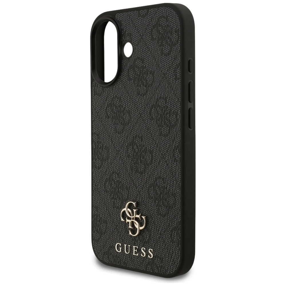 Étui MagSafe pour Apple iPhone 17, Guess, 4G Petit et Logo Classique, Noir