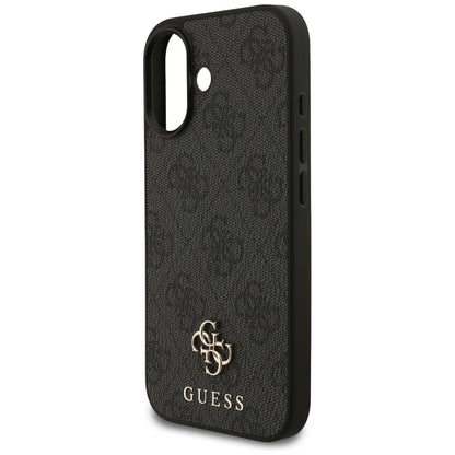 Étui MagSafe pour Apple iPhone 17, Guess, 4G Petit et Logo Classique, Noir