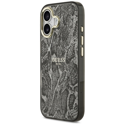 MagSafe Case for Apple iPhone 17, Guess, Python Pattern, Black