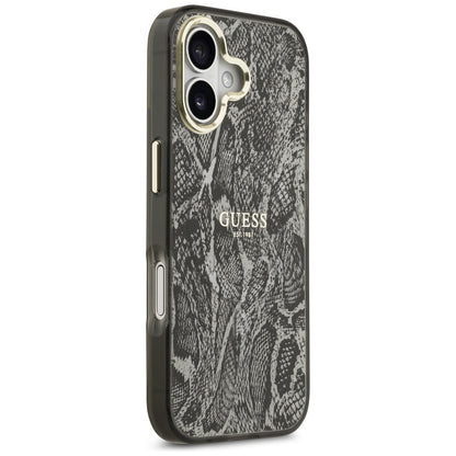 MagSafe Case for Apple iPhone 17, Guess, Python Pattern, Black