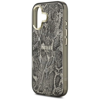 MagSafe Case for Apple iPhone 17, Guess, Python Pattern, Black