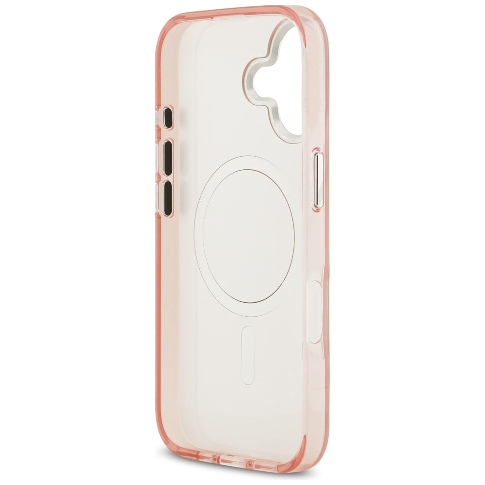 MagSafe Case for Apple iPhone 17, Karl Lagerfeld, IML Aquarelle Logo Choupette, Pink