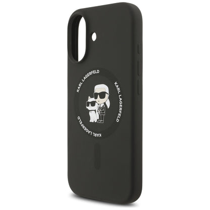 MagSafe Case for Apple iPhone 17, Karl Lagerfeld, Ring Karl & Choupette, Black