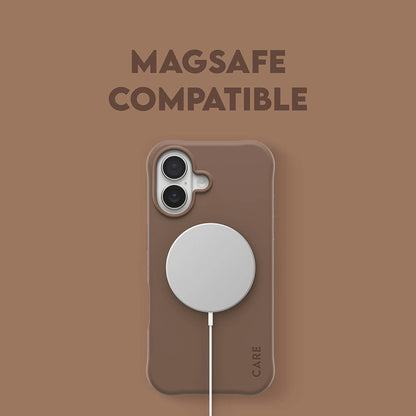 Étui MagSafe pour Apple iPhone 17, PanzerGlass, Care Fashionable, Marron