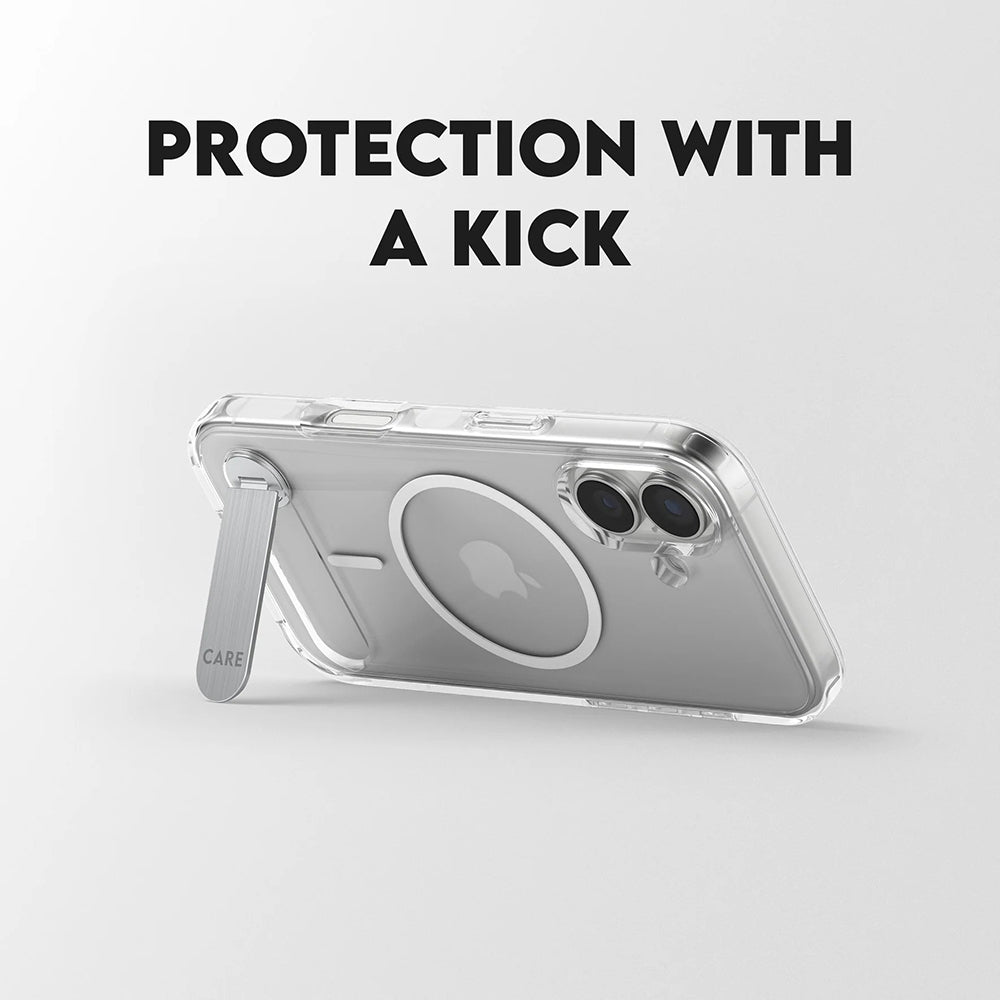 Coque MagSafe pour Apple iPhone 17, PanzerGlass, avec fonction support, Transparente