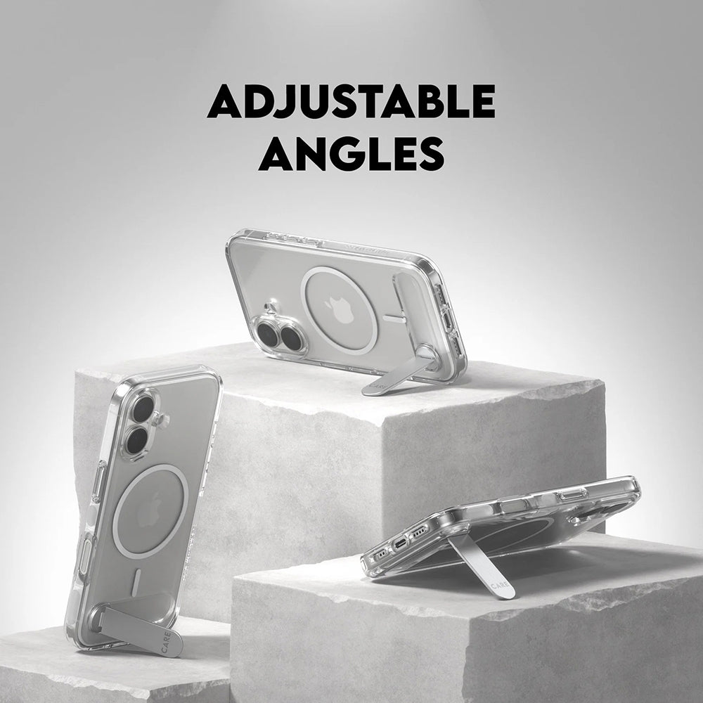 Coque MagSafe pour Apple iPhone 17, PanzerGlass, avec fonction support, Transparente