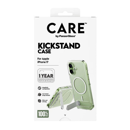 Coque MagSafe pour Apple iPhone 17, PanzerGlass, avec fonction support, Transparente