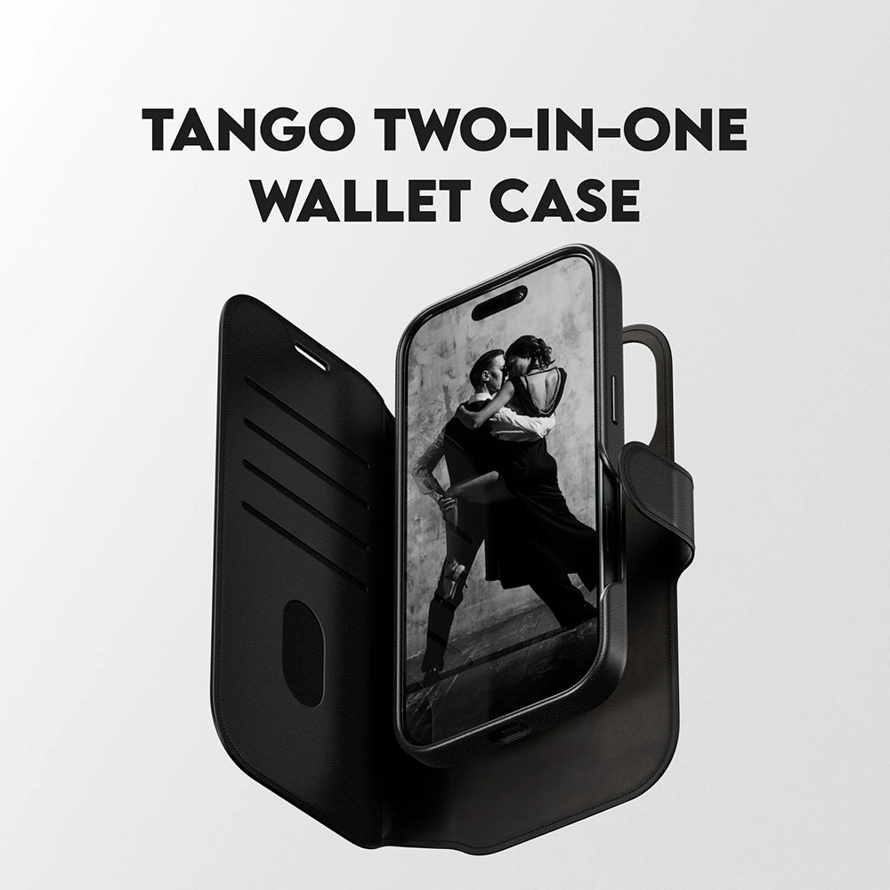 Étui MagSafe pour Apple iPhone 17, PanzerGlass, Fonction Care Tango Two-in-One, Noir