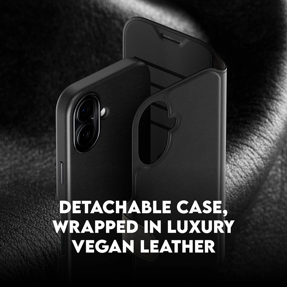 Étui MagSafe pour Apple iPhone 17, PanzerGlass, Fonction Care Tango Two-in-One, Noir