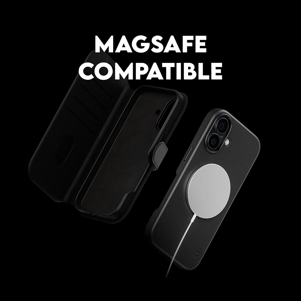 Étui MagSafe pour Apple iPhone 17, PanzerGlass, Fonction Care Tango Two-in-One, Noir