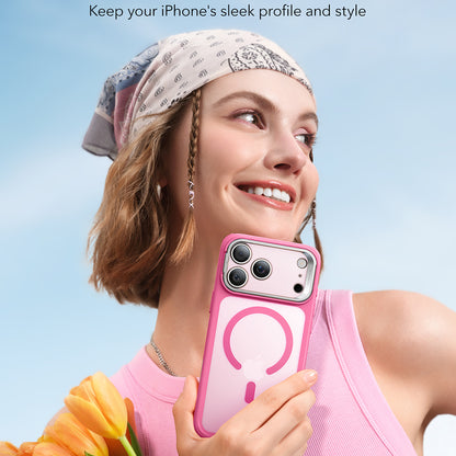 Coque MagSafe pour Apple iPhone 17 Pro, ESR, Classic Hybrid Kickstand, Rose Satiné