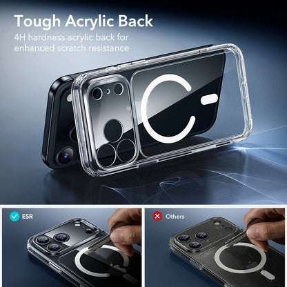 Coque MagSafe pour Apple iPhone 17 Pro, ESR, Classic Hybrid avec Protecteur d'Écran, Transparente
