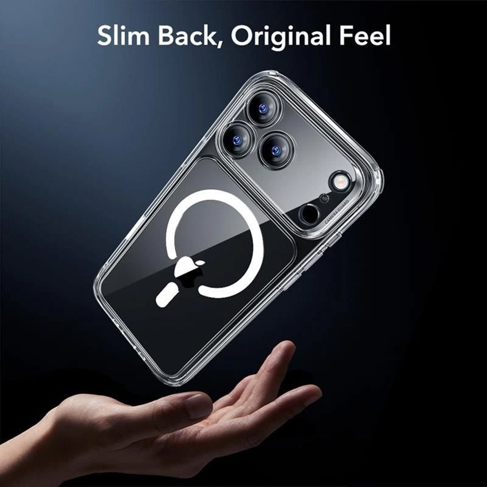 Coque MagSafe pour Apple iPhone 17 Pro, ESR, Classic Hybrid avec Protecteur d'Écran, Transparente