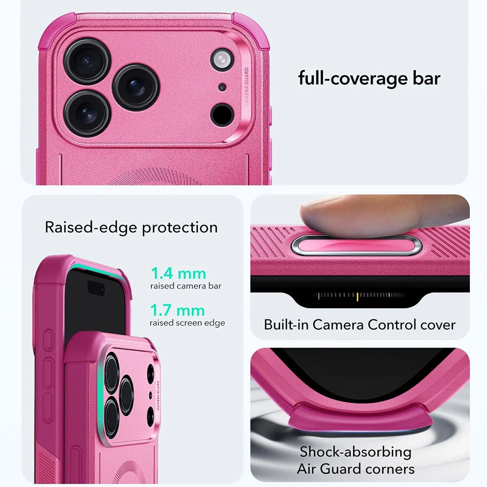 Étui MagSafe pour Apple iPhone 17 Pro, ESR, Cyber, Rose