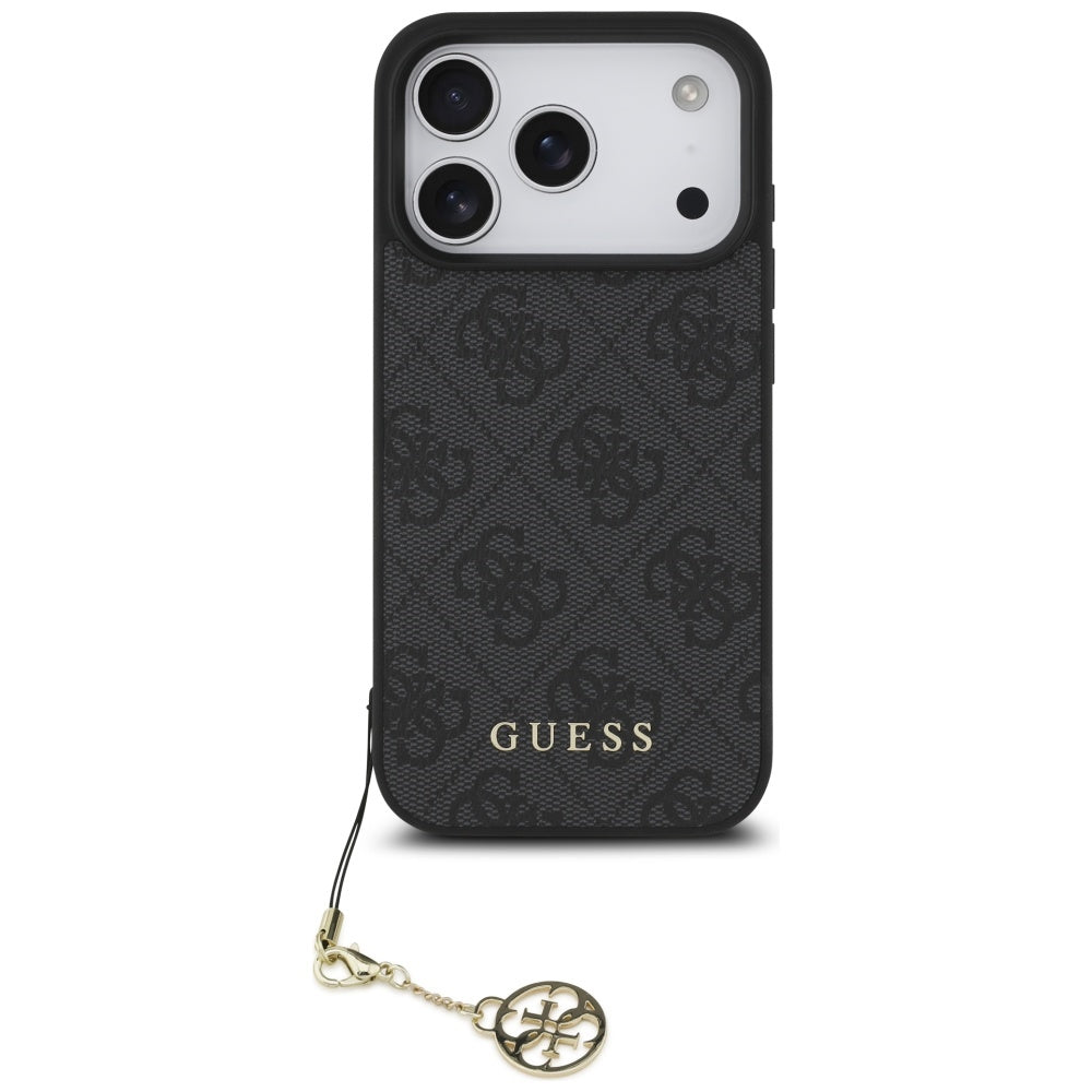 Étui MagSafe pour Apple iPhone 17 Pro, Guess, 4G Charm Cradle, Noir