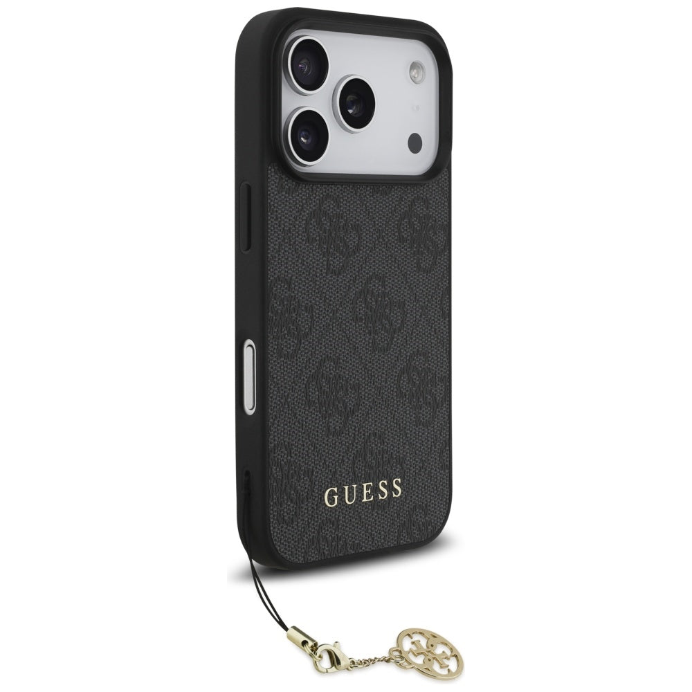 Étui MagSafe pour Apple iPhone 17 Pro, Guess, 4G Charm Cradle, Noir