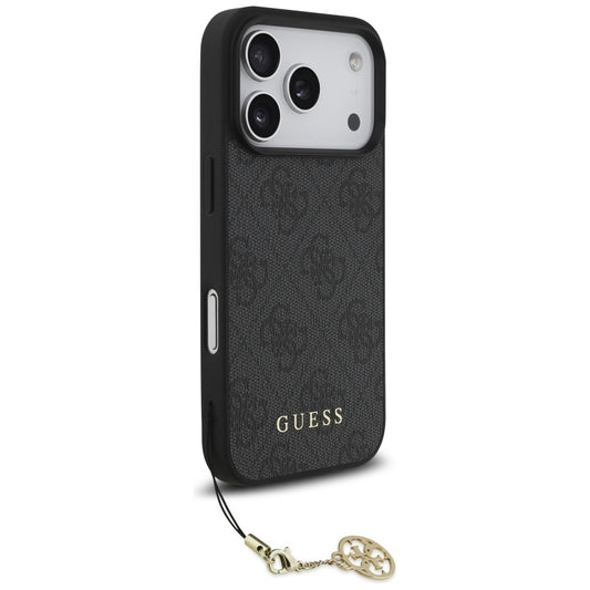Étui MagSafe pour Apple iPhone 17 Pro, Guess, 4G Charm Cradle, Noir