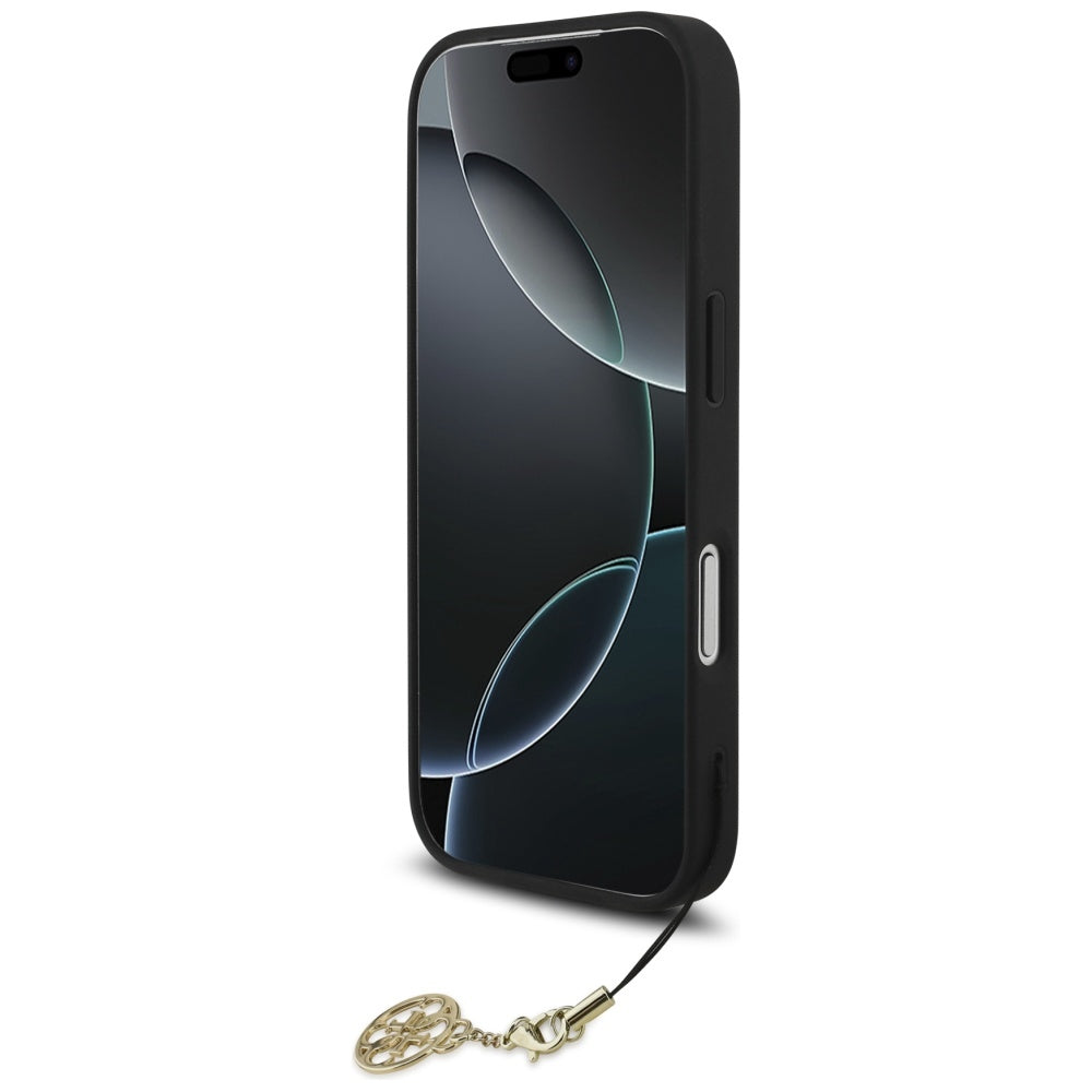 Étui MagSafe pour Apple iPhone 17 Pro, Guess, 4G Charm Cradle, Noir