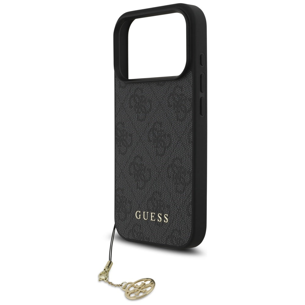 Étui MagSafe pour Apple iPhone 17 Pro, Guess, 4G Charm Cradle, Noir
